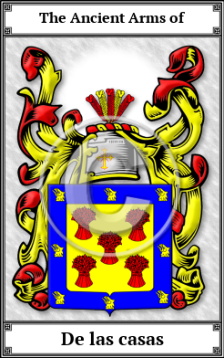 De las casas Family Crest Download (JPG) Book Plated - 600 DPI